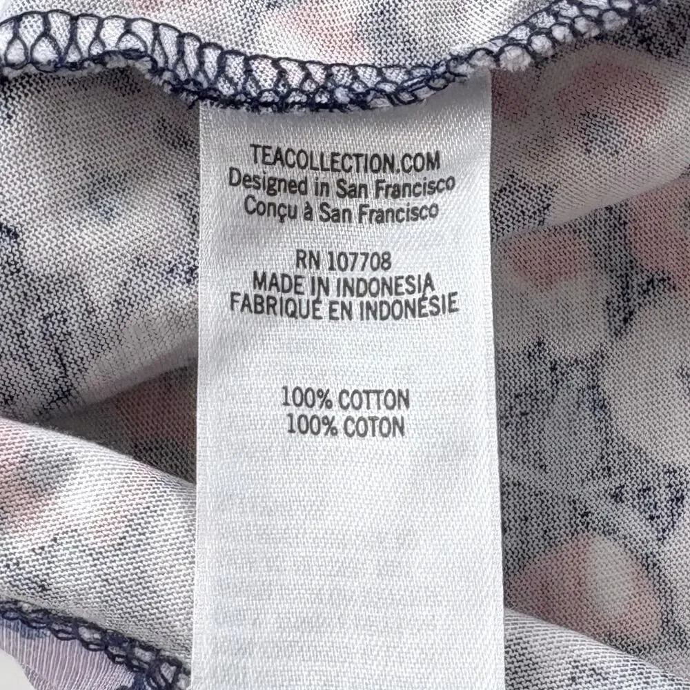 Tea Collection Girls Floral Long Sleeve Dress Size 6 Party Casual School Cotton